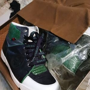 Gucci Snake Skin Sneakers